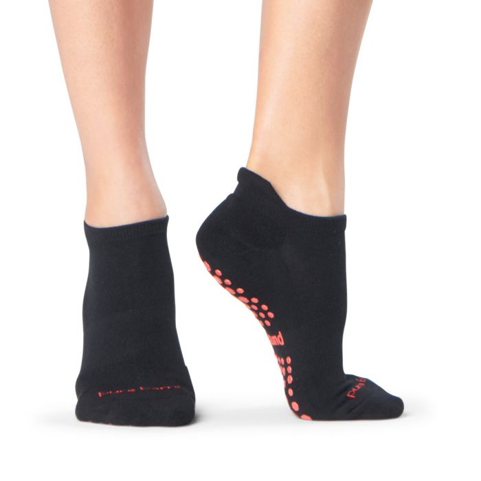 PB Black/Red Sock – Pure Barre Edina